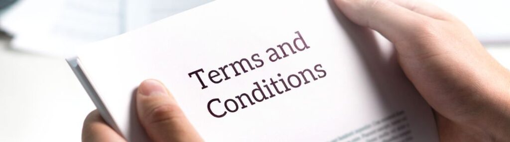 terms and conditions header abbey eye care website