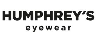 Black text logo on a white background reading HUMPHREYS in bold uppercase letters above eyewear in lowercase letters.