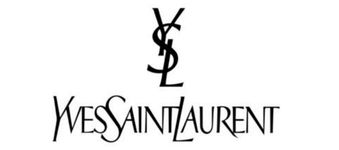 Yves Saint Laurent logo featuring the overlapping initials YSL above the brand name Yves Saint Laurent in a stylish, elongated font.